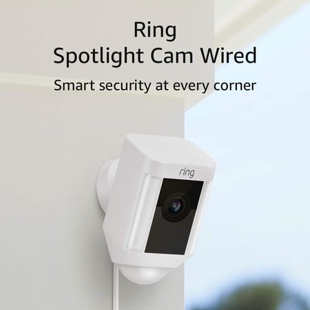 RING Spotlight Cam Wired White RIN8SH1P7-WEN0